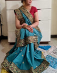 Vichitra silk saree