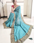 Vichitra silk saree