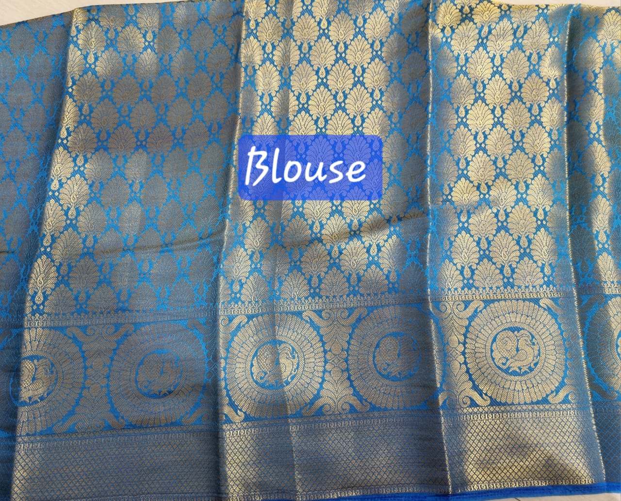 South  silk golden zari  weaving saree