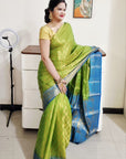 South  silk golden zari  weaving saree