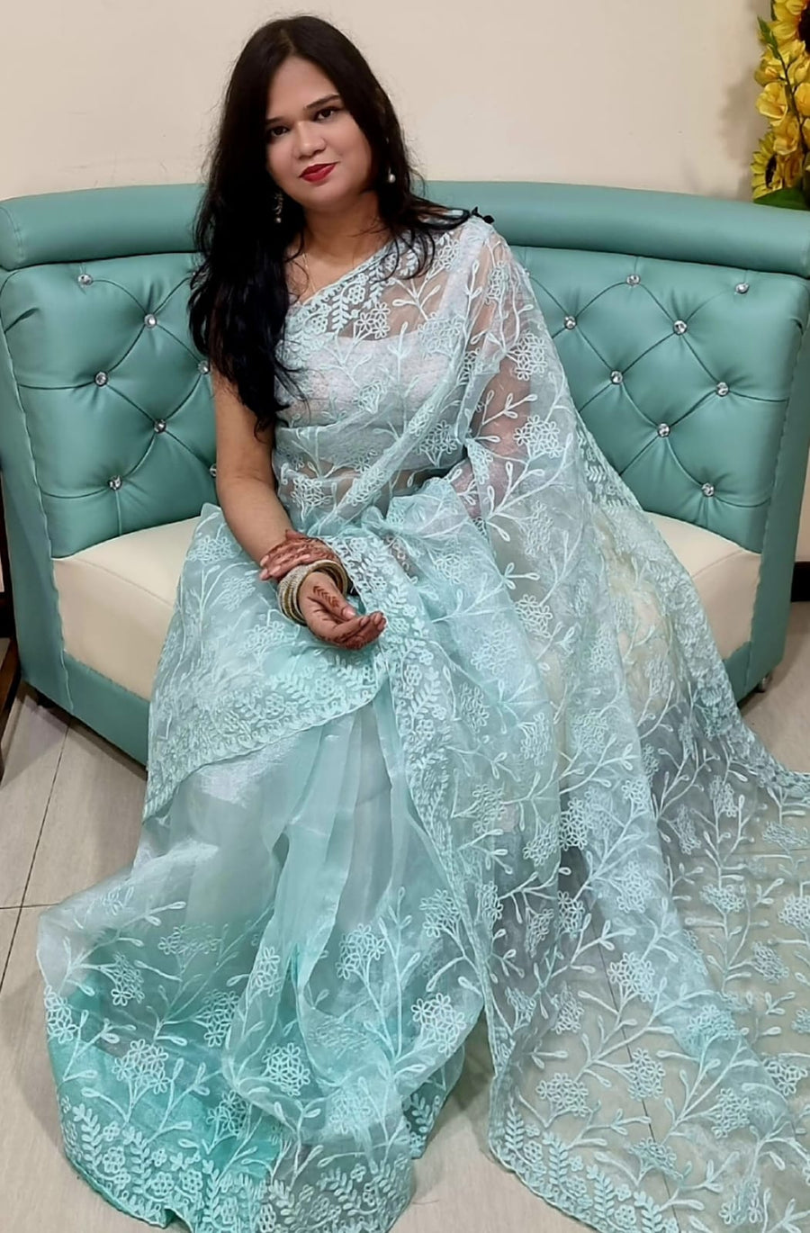 Organza Silk saree