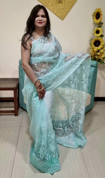 Organza Silk saree