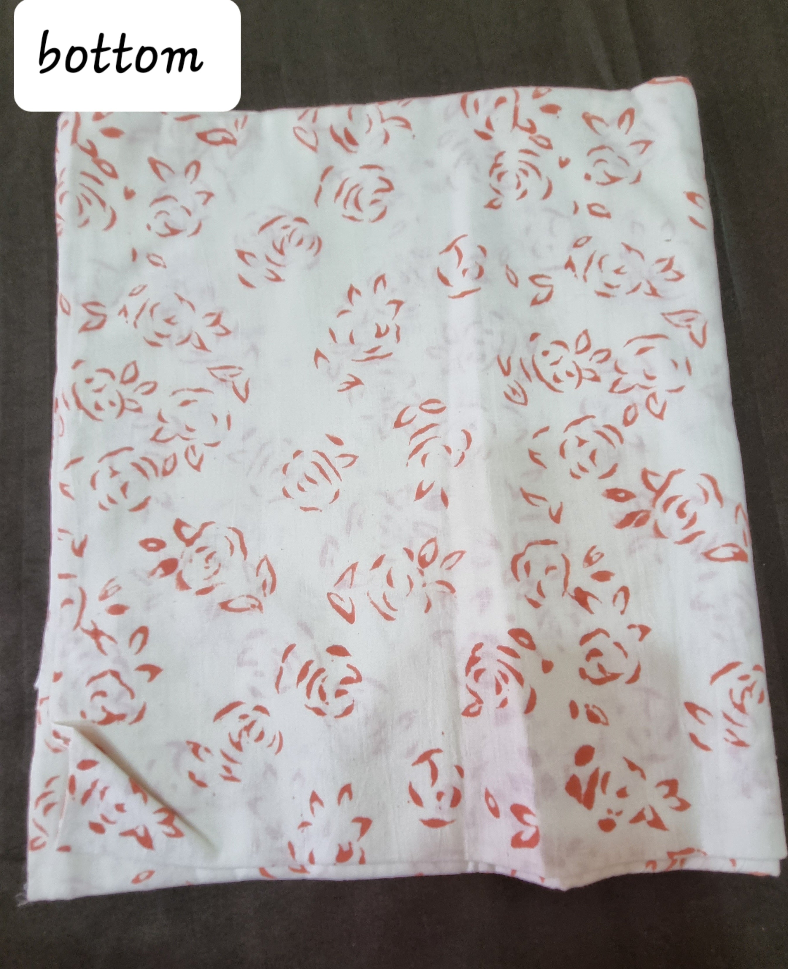 कॉटन हैंडब्लॉक ड्रेस सामग्री