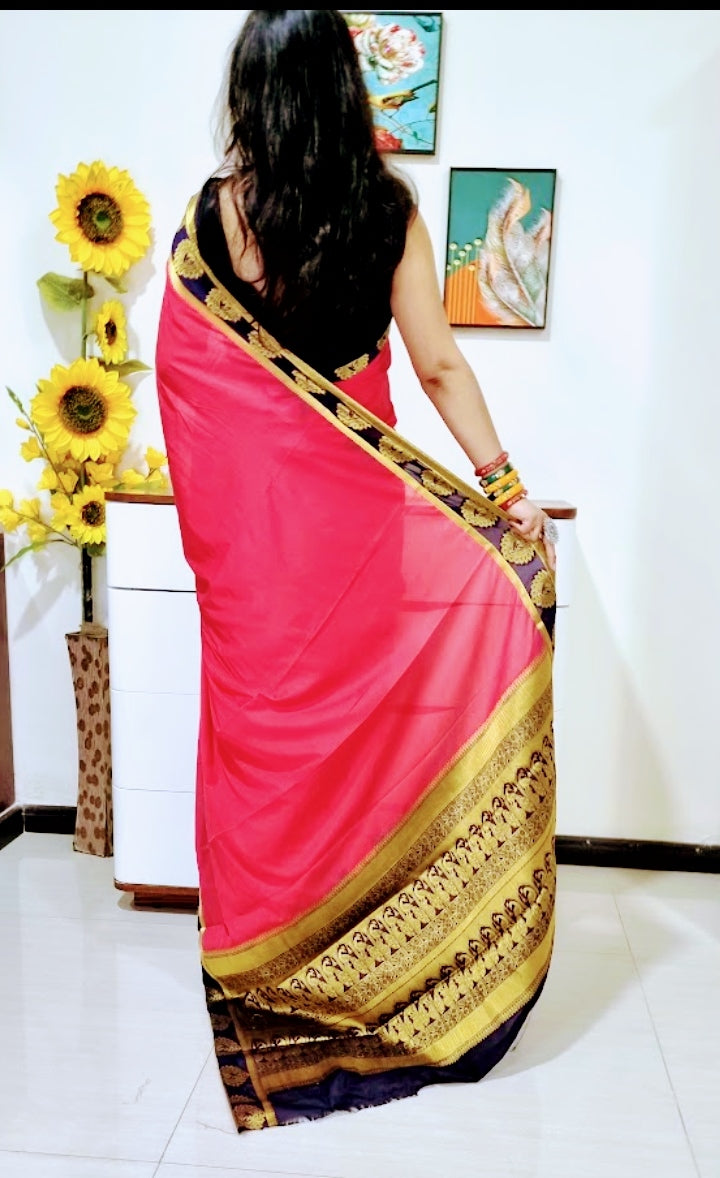 Mysore silk saree - Gajri