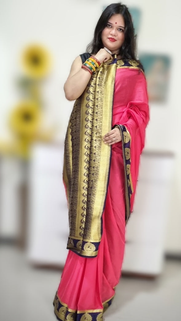 Mysore silk saree - Gajri