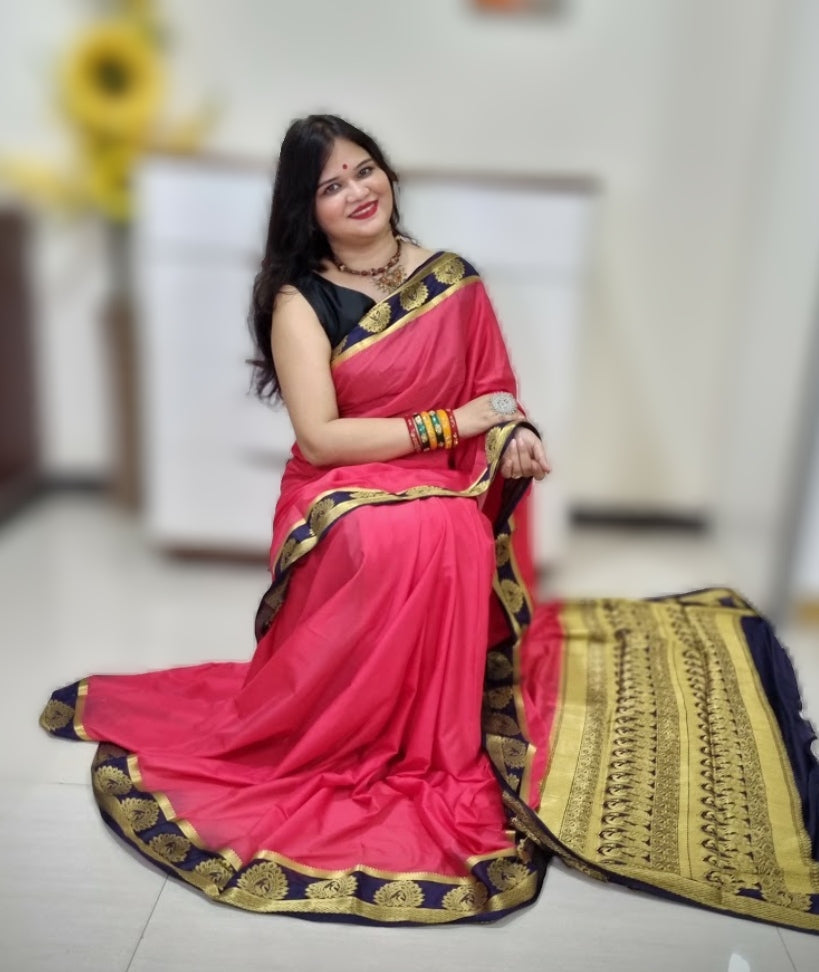 Mysore silk saree - Gajri