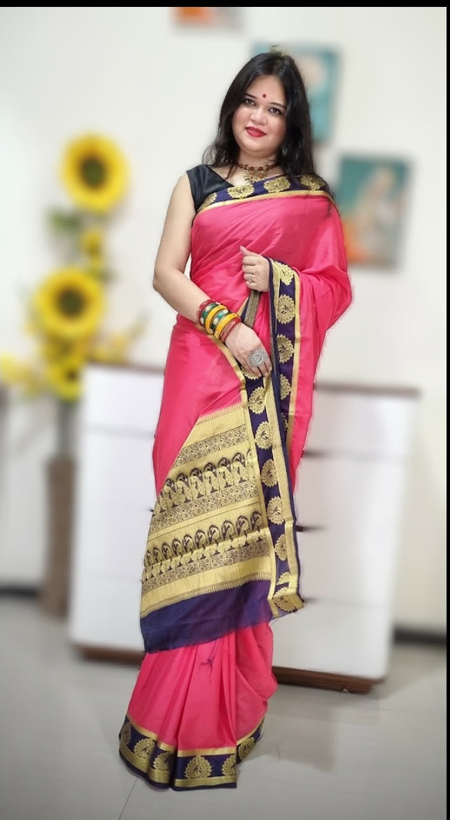 Mysore silk saree - Gajri