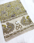 Kalamkari silk olive green (Machilipatnam) pedana work saree