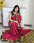 Mysore silk saree - Maroon