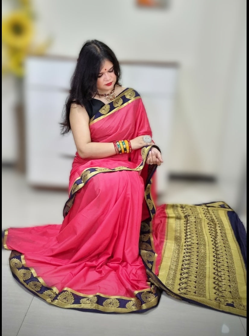 Mysore silk saree - Gajri