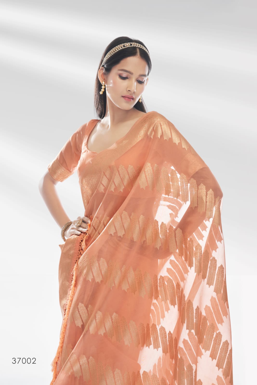 ORGANGZA SILK DESIGNER SAREE