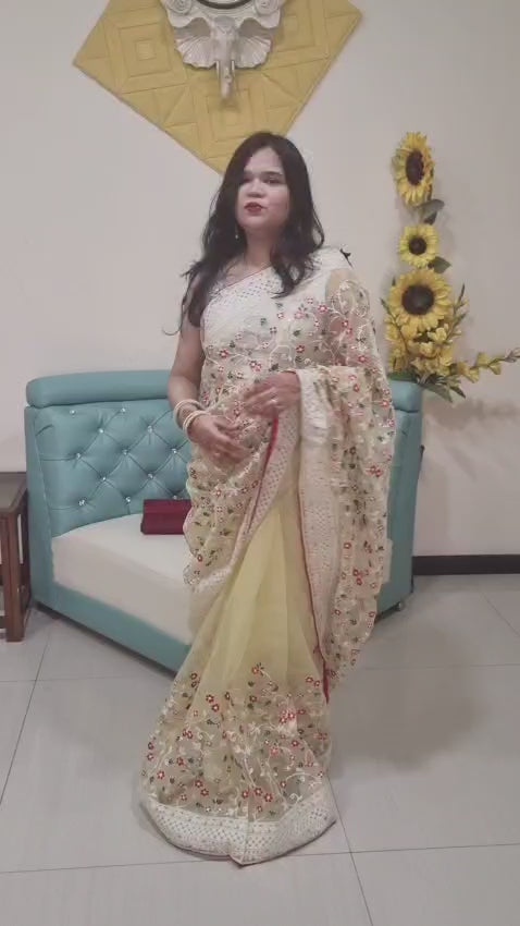 Organza Silk saree