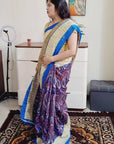 Kashmiri Print khadi silk saree