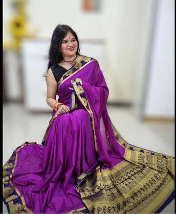 Mysore silk saree - Purple