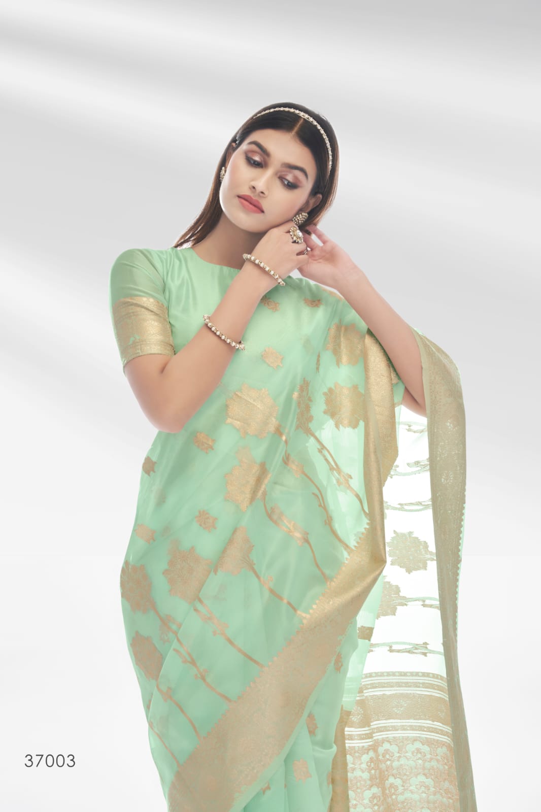 ORGANGZA SILK DESIGNER SAREE